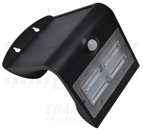 LSLBB3W Napelemes LED fali világítótest mozgásérzékelővel, fekete