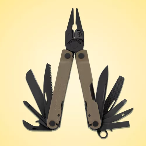 832406 Leatherman Rebar,  Coyote-barna