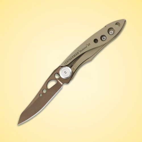 833564 Leatherman Skeletool KB Sandstorm kés