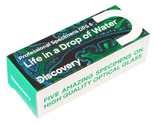 Levenhuk Discovery Prof DPS 5 mikropreparátum mintakészlet. „Élet egy csepp vízben”