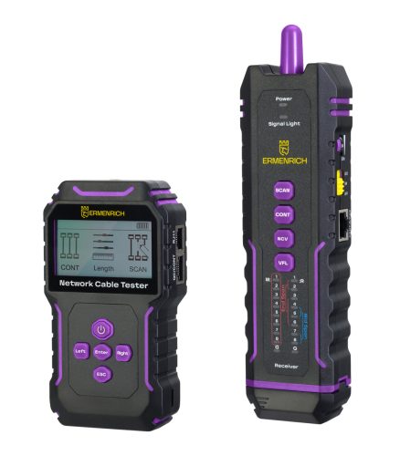 Ermenrich NetGeeks NP45 multifunkcionális kábeltesztelő