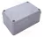 Elektronikai doboz, világos szürke, teli fedéllel