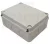 Elektronikai doboz, világos szürke, teli fedéllel