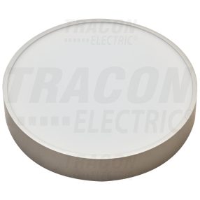   Műanyag búrás falon kívüli LED lámpatest ezüst peremmel