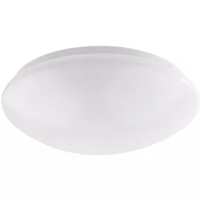 Védett kerek falilámpa, opál bura, fehér