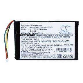  Magellan 60.14G0T.001,  SMPWGPS1, SMPWGPS1 3.7V 1500mAh utángyártott akku Li-ion