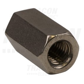 Menetes szál toldó, rozsdamentes, M10