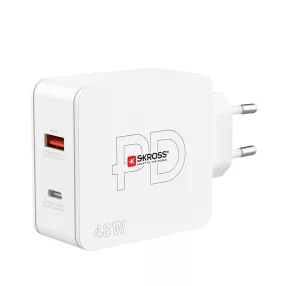 SKROSS USB gyorstöltő (USB-C, USB-A) 48W, PD