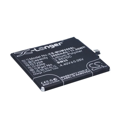 Xiaomi BM35 3.85V 3000mAh utángyártott akku Li-Polymer