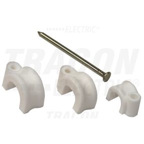 Kábelszorító bilincs, szeggel (20db)