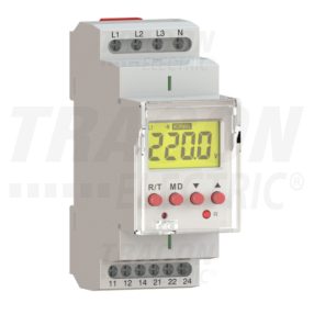 Feszültségfigyelő relé 3 fázisra kijelzővel