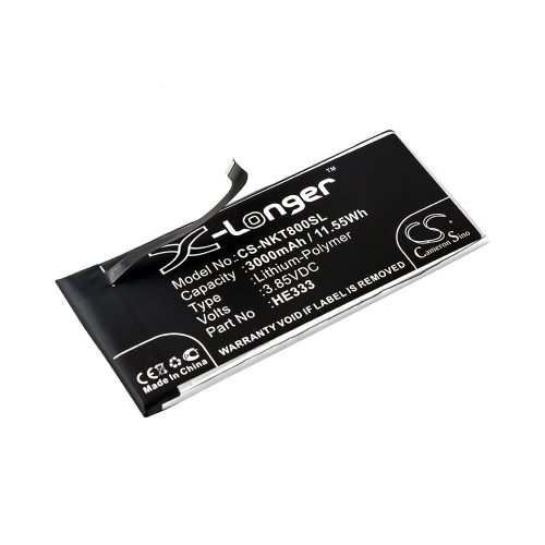 Nokia HE333 3.85V 3000mAh utángyártott RealPower Li-Polymer akku