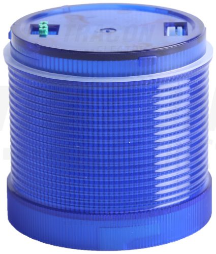 NYG3-70230B Fényjelző oszlop, kék fényű henger, hangjelzéses aljzathoz