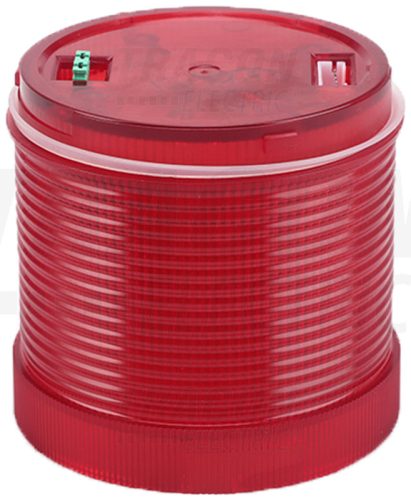 NYG3-70230R Fényjelző oszlop, piros fényűhenger, hangjelzéses aljzathoz