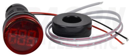 NYG3-AR Árammérő, LED jelzőfény, piros