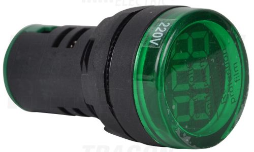 NYG3-VG Feszültségmérő, LED jelzőfény,zöld