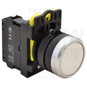 Egyszerű nyomógomb, fehér