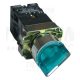 NYGBK2365ZT Tokozott világítókaros kapcsoló, zöld, LED, kétáll., izzó n.