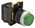 Világító nyomókapcsoló, kiálló, zöld