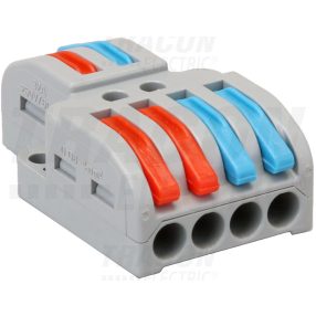   Többpólusú csavar nélküli vezetékösszekötő, nyitható