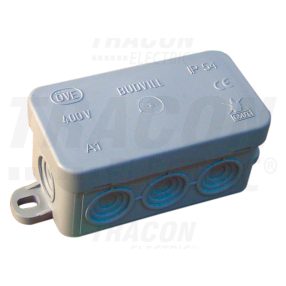 Rugalmas kötődoboz, falon kivüli, szürke