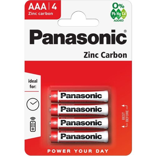 Panasonic RedZinc R03RZ/4BP AAA/mikro cink-mangán tartós elem 4 db/csomag