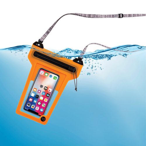 ROPPL-19-R3 RunOff® Vízhatlan telefontok, narancsszín (86x166x14 mm)