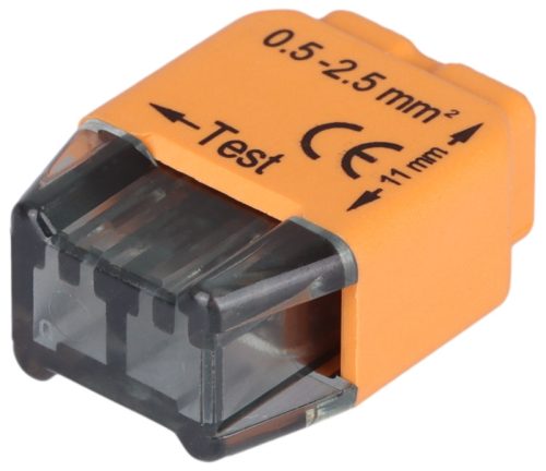 Csavar nélküli vezetékösszekötő, narancssárga