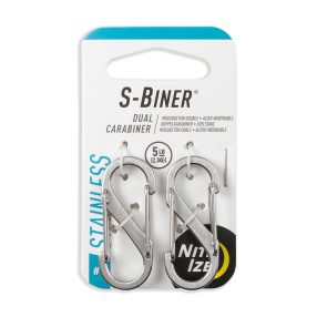S -Biner® acél dupla karabiner #1 - 2-es csomag - acél