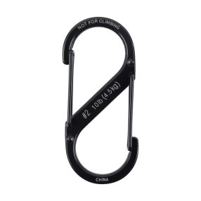 S -Biner® acél dupla karabiner #2 - Fekete