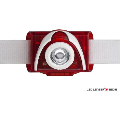 LEDLENSER SEO5 3xAAA 180 lm fejlámpa piros