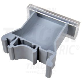 Szerelősínre rögzíthető jelölőtalp és állvány