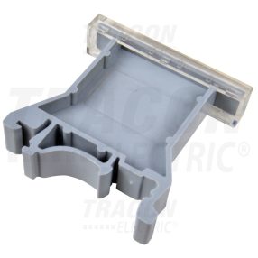 Szerelősínre rögzíthető jelölőtalp és állvány