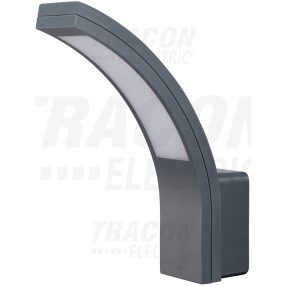 Fali lámpatest, ívelt forma, antracit