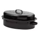 Nava 10-053-001 ovális zománcozott kacsasütő, 42 cm