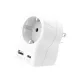 SKROSS 1.500284-E utazó adapter, "Europe to USA", USB-C + USB-A 20W PD, gyorstöltés