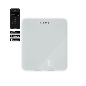   AENO AKS0001S KS1S intelligens konyhai mérleg, max. 8 kg kapacitás, LED kijelző, Bluetooth csatlakozás, edzett üvegfelület