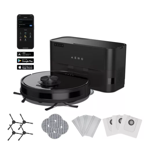 AENO ARC0005S RC5S robotporszívó, 4000 Pa szívóteljesítmény, 2 in 1 portartály, 20 érzékelő és LiDAR, 4 takarítási mód, nedves és száraz tisztítás