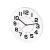Home AWC250WH fali óra, üveg előlap, kontrasztos, jól leolvasható számlap, 1xAA elem tápellátás, átmérő 250mm