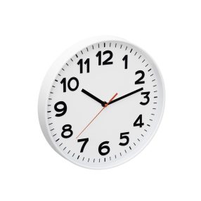   Home AWC300WH fali óra, üveg előlap, kontrasztos, jól leolvasható számlap, 1xAA elem tápellátás, átmérő 300mm