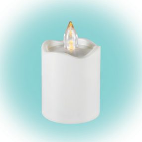   Home CDX 2/WH LED-es LED-es gyertya, beltéri, 1db pislákoló sárga LED