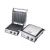 HAUSER CG-420 kontakt grill, 2000 W, tapadásmentes lapok, kivehető sütőlapok, szabályozható hőmérséklet, fekete/inox színű