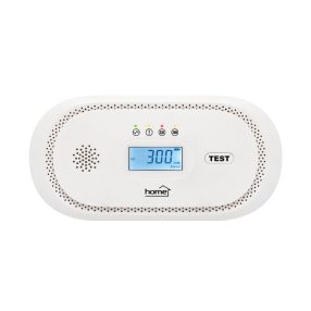   HOME CO10LCD szén-monoxid vészjelző, LCD kijelző , elemes, 2 év elem élettartam, 10 év érzékelő élettartam