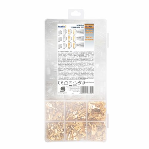 Home CSSASET csúszósaru készlet, szigeteléssel, 300 db, tároló doboz