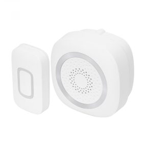   Home DB 1601DC vezeték nélküli csengő, 160m hatótáv, 60 dallam, 3-fokozatú hangerő és némítás, kapcsolható fényjelzés, elemes tápellátás