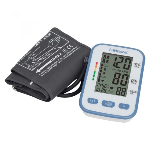 DBP 1332 I_MEDICAL DBP 1332 felkaros vérnyomásmérő, nagy LCD kijelző, szisztolés-diasztolés nyomás és pulzus mérése, 120 memória,