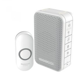   Honeywell Home DC313N vezeték nélküli csengő, 150m hatótáv, 6 dallam, LED jelzőfény, IP55 nyomógomb, elemes tápellátás