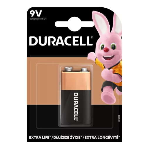 Duracell 6LR61 10PP110031 9V alkáli elem, 9 V feszültség, 1db/bliszter