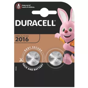   Duracell DL2016 10PP040030 lítium gombelem, 3,0 V feszültség, 2db/bliszter