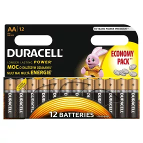   Duracell LR6 10PP100002 AA alkáli elem, 1,5 V feszültség, 12db/bliszter